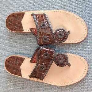 Jack Rogers sandals, Brown Croc